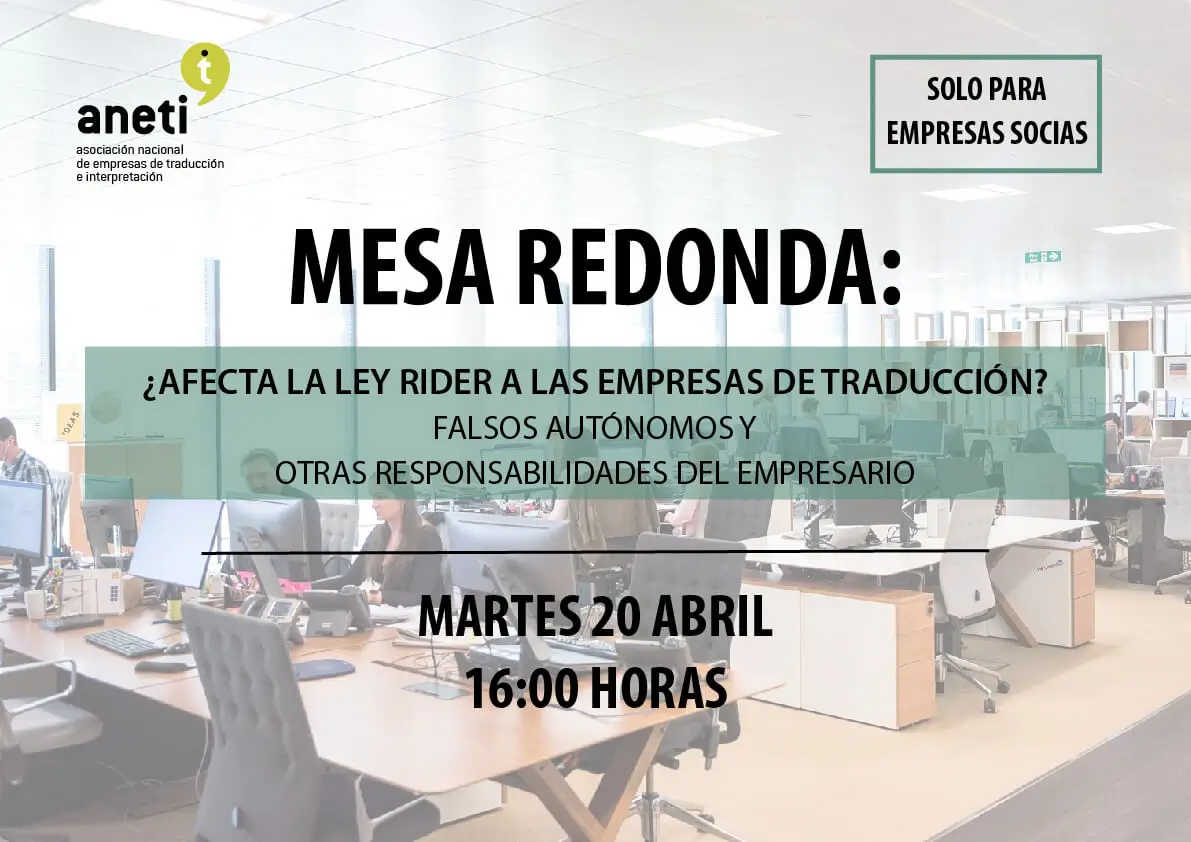 Afecta la Ley Rider a las empresas de traducción. Falsos autónomos y otras responsabilidades del empresario